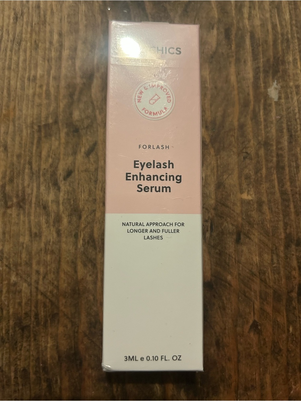 ForChics Forlash Eyelash Enhancing Serum with Vitamins, Clear, 0.10 fl oz NIB